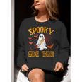 Spooky Science Teacher Ghost Halloween School Women Women Crewneck Sweatshirt, Science Teacher Sweatshirts, funny gift Spooky Science Teacher Ghost Halloween School Women Women Crewneck Sweatshirt, Science Teacher Sweatshirts, funny gift