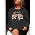 Spooky SPED Squad Special Education Teacher Halloween Ghost Women Crewneck Sweatshirt, funny gift