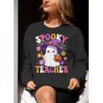 Spooky Teacher Halloween Cute Halloween Teacher Ghost Women Crewneck Sweatshirt, funny gift Spooky Teacher Halloween Cute Halloween Teacher Ghost Women Crewneck Sweatshirt, funny gift