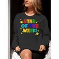 Star Of The Week Cheerful Recognition Student Teachers Class Men Women Kids Women Crewneck Sweatshirt, funny gift Star Of The Week Cheerful Recognition Student Teachers Class Men Women Kids Women Crewneck Sweatshirt, funny gift