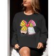 Student Teacher Coquette Bow Pencil Back To School First Day Women Crewneck Sweatshirt, funny gift Student Teacher Coquette Bow Pencil Back To School First Day Women Crewneck Sweatshirt, funny gift