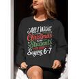 Students Saying 6-7 67 Six Seven Teacher Christmas Women Crewneck Sweatshirt, funny gift Students Saying 6-7 67 Six Seven Teacher Christmas Women Crewneck Sweatshirt, funny gift
