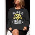 Super 2nd Grade Teacher Hero Women Crewneck Sweatshirt, Super Teacher Sweatshirts, 2nd Grade Teacher Sweatshirts, funny gift