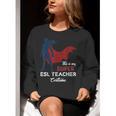 This Is My Super ESL Teacher Costume Lazy Halloween Women Crewneck Sweatshirt, Esl Teacher Sweatshirts, Super Teacher Sweatshirts, funny gift