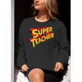 Super Teacher SuperTeacher Women Crewneck Sweatshirt, Super Teacher Sweatshirts, funny gift