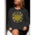 Superhero Teacher I Teach Super Heroes Women Crewneck Sweatshirt, Super Teacher Sweatshirts, funny gift