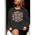 I Tackled 100 Days Of School Football Boys Girls Teachers Women Crewneck Sweatshirt, funny gift