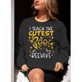 I Teach The Cutest Bees In The Beehive Teacher Women Crewneck Sweatshirt, funny gift I Teach The Cutest Bees In The Beehive Teacher Women Crewneck Sweatshirt, funny gift