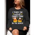 I Teach The Cutest Candy Corn In The Bunch Teacher Halloween Women Crewneck Sweatshirt, funny gift I Teach The Cutest Candy Corn In The Bunch Teacher Halloween Women Crewneck Sweatshirt, funny gift