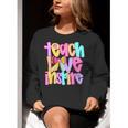 Teach Love Inspire Preppy Back To School Teacher Women Women Crewneck Sweatshirt, funny gift Teach Love Inspire Preppy Back To School Teacher Women Women Crewneck Sweatshirt, funny gift
