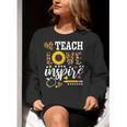 TEACH LOVE INSPIRE Teacher Sunflower Appreciation Women Crewneck Sweatshirt, funny gift