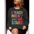 I Teach Rockstars Band Vibes Teacher Rocks My Music Teaching Women Crewneck Sweatshirt, funny gift I Teach Rockstars Band Vibes Teacher Rocks My Music Teaching Women Crewneck Sweatshirt, funny gift