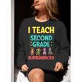 I Teach Second Grade Superheroes Teacher Superhero Women Crewneck Sweatshirt, funny gift I Teach Second Grade Superheroes Teacher Superhero Women Crewneck Sweatshirt, funny gift