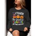 I Teach The Smartest Pumpkins The Patch Teacher Fall Season For Men Women Kids Women Crewneck Sweatshirt, funny gift I Teach The Smartest Pumpkins The Patch Teacher Fall Season For Men Women Kids Women Crewneck Sweatshirt, funny gift