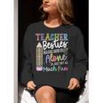 Teacher Besties Because Going Crazy Alone Is Not As Much Fun Women Crewneck Sweatshirt, funny gift Teacher Besties Because Going Crazy Alone Is Not As Much Fun Women Crewneck Sweatshirt, funny gift