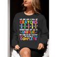 Teacher We Are Like a Box Of Crayons For Men Women Kids Women Crewneck Sweatshirt, funny gift Teacher We Are Like a Box Of Crayons For Men Women Kids Women Crewneck Sweatshirt, funny gift