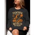 Teacher By Day Witch By Night Halloween Teacher Witch Women Crewneck Sweatshirt, funny gift Teacher By Day Witch By Night Halloween Teacher Witch Women Crewneck Sweatshirt, funny gift
