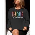 Teacher Of The Deaf ASL Teacher & Deaf Awareness Women Crewneck Sweatshirt, funny gift
