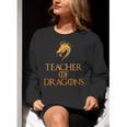 Teacher Of Dragons For Teachers Top Tee T-Shirt Women Crewneck Sweatshirt, funny gift