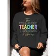 This Teacher Is Glowing Hello Summer End Of School Women Crewneck Sweatshirt, funny gift This Teacher Is Glowing Hello Summer End Of School Women Crewneck Sweatshirt, funny gift