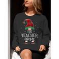 Teacher Gnome Xmas Family Matching Plaid Christmas Gnomes Women Crewneck Sweatshirt, funny gift Teacher Gnome Xmas Family Matching Plaid Christmas Gnomes Women Crewneck Sweatshirt, funny gift