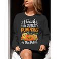 Teacher Halloween Pre-K Teacher Kindergarten Cutest Pumpkins Women Crewneck Sweatshirt, funny gift