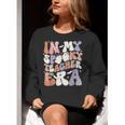 Teacher Halloween In My Spooky Teacher Era Retro Groovy Women Crewneck Sweatshirt, Groovy Teacher Sweatshirts, funny gift Teacher Halloween In My Spooky Teacher Era Retro Groovy Women Crewneck Sweatshirt, Groovy Teacher Sweatshirts, funny gift