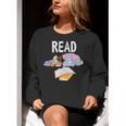 Teacher Library Read Book Club Piggie Elephant Pigeons Men Women Kids Women Crewneck Sweatshirt, funny gift Teacher Library Read Book Club Piggie Elephant Pigeons Men Women Kids Women Crewneck Sweatshirt, funny gift
