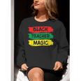 Teacher Magic Black History Month Educator For Men Women Women Crewneck Sweatshirt, History Teacher Sweatshirts, funny gift Teacher Magic Black History Month Educator For Men Women Women Crewneck Sweatshirt, History Teacher Sweatshirts, funny gift