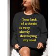 Teacher Or Professor Essay Thesis Writing Joke For Men Women Women Crewneck Sweatshirt, Writing Teacher Sweatshirts, funny gift
