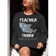 Teacher Shark Shirt Christmas Idea For Him Her Women Crewneck Sweatshirt, funny gift