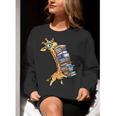 Teacher Shirt Giraffe Holding Books Bookworm Librarian Women Crewneck Sweatshirt, funny gift Teacher Shirt Giraffe Holding Books Bookworm Librarian Women Crewneck Sweatshirt, funny gift