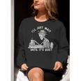 Teacher Skeleton Messy Bun I'Ll Just Wait Until Its Quiet Women Crewneck Sweatshirt, funny gift Teacher Skeleton Messy Bun I'Ll Just Wait Until Its Quiet Women Crewneck Sweatshirt, funny gift