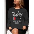 Teacher Summer Recharge Required Last Day School Women Women Crewneck Sweatshirt, funny gift
