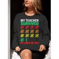 My Teacher Survived 67 Days Of Me School Kids Costume Women Crewneck Sweatshirt, funny gift My Teacher Survived 67 Days Of Me School Kids Costume Women Crewneck Sweatshirt, funny gift