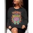 Teacher Teachers Love Brains Halloween Men Women Women Crewneck Sweatshirt, funny gift
