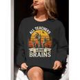 Teacher All Teachers Love Brains Halloween Women Crewneck Sweatshirt, funny gift