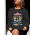 Teacher Tiny Human Tamer This My Circus These Are My Monkeys Women Crewneck Sweatshirt, funny gift Teacher Tiny Human Tamer This My Circus These Are My Monkeys Women Crewneck Sweatshirt, funny gift