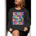 Teacher Of The Visually Impaired Blindness Awareness Women Crewneck Sweatshirt, funny gift Teacher Of The Visually Impaired Blindness Awareness Women Crewneck Sweatshirt, funny gift