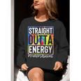 Teacher's Assistant Straight Outta Energy Teaching Tie Dye For Men Women Women Crewneck Sweatshirt, funny gift