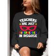 Teachers Are Just Superheroes In Disguise School Women Crewneck Sweatshirt, funny gift Teachers Are Just Superheroes In Disguise School Women Crewneck Sweatshirt, funny gift