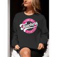 Come On Teachers Let's Go Teach Pink Back To School For Men Women Women Crewneck Sweatshirt, funny gift