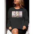 Teaching Is My Boos Teacher Ghost Halloween Women Girls Women Crewneck Sweatshirt, funny gift