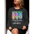 Teaching My Little Gnomies With Gnome For Teacher Women Women Crewneck Sweatshirt, funny gift Teaching My Little Gnomies With Gnome For Teacher Women Women Crewneck Sweatshirt, funny gift