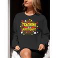 Teaching Is My Superpower Retro Comic Teacher Women Crewneck Sweatshirt, funny gift Teaching Is My Superpower Retro Comic Teacher Women Crewneck Sweatshirt, funny gift