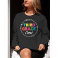 Third Grade Crew First Day Of School 3rd Grade Teacher Women Crewneck Sweatshirt, First Grade Teacher Sweatshirts, funny gift