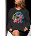 Tie Dye Prek Teacher Rainbow Preschool Back To School Girl Women Crewneck Sweatshirt, funny gift Tie Dye Prek Teacher Rainbow Preschool Back To School Girl Women Crewneck Sweatshirt, funny gift