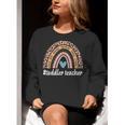 Toddler Teacher Rainbow Leopard Infant Teacher Men Women Women Crewneck Sweatshirt, funny gift Toddler Teacher Rainbow Leopard Infant Teacher Men Women Women Crewneck Sweatshirt, funny gift