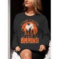 History Teachers Love Brains Halloween Teacher For Men Women Women Crewneck Sweatshirt, History Teacher Sweatshirts, funny gift