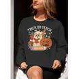 Trick Or Teach Retro Halloween Teacher Women Men Costume Women Crewneck Sweatshirt, funny gift Trick Or Teach Retro Halloween Teacher Women Men Costume Women Crewneck Sweatshirt, funny gift